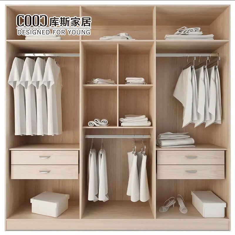 Customization Furniture Wooden Modern Wardrobe White Closets Designs Wood Armoire