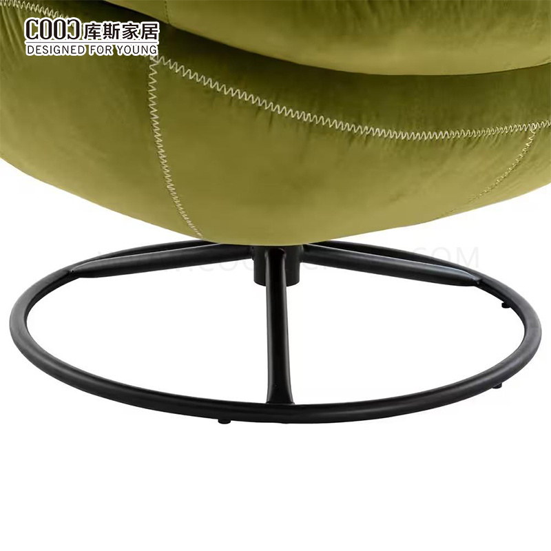 Custom Logo Modern Luxury Living Room Furniture Rotation Leisure Armchair Velvet Swivel Lounge Accent Chair