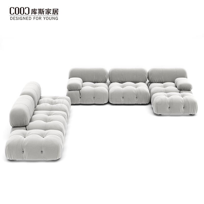 High Quality Living Room Sofa Set 7 Seater Floor Couch Modern Leather Sectional Modular Sofa