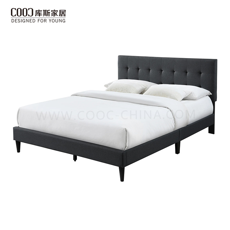 KD Modern Tufted Velvet Headboard Full/Queen/King Size Upholstered Bed Frame Soft Wooden Bed Frame Double Size Bed