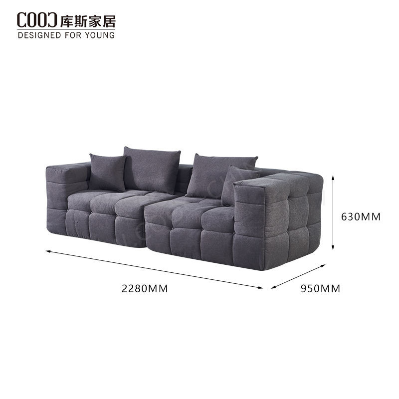 Vacuum Packing Modern Fabric Design 3 Seater Sectional Compressed Sofa Set Living Room Furniture For Home