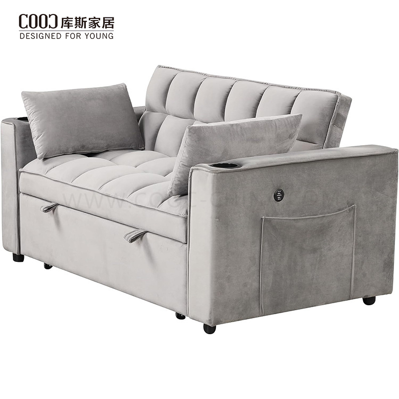 modern living room furniture sleeper single sofa cum bed multifunction sleeper pull out folding sofa bed