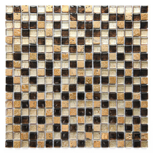 Glass Mixed Stone Mosaic Tile High Quality Mix Color Bathroom Wall Decor Kitchen Backsplash Tile