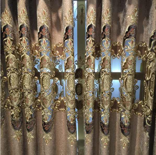 luxury hotel hall curtain arabic embroidery curtain