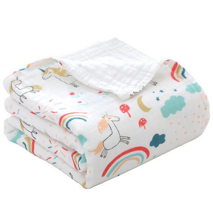 Six Layers Organic Baby Swaddle Blankets for Newborns Cotton Jiangsu Customized 40 Square Modern Baby Quilts & Bed Covers DE S&Q