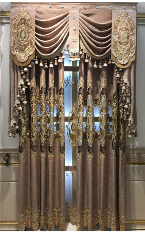 luxury hotel hall curtain arabic embroidery curtain