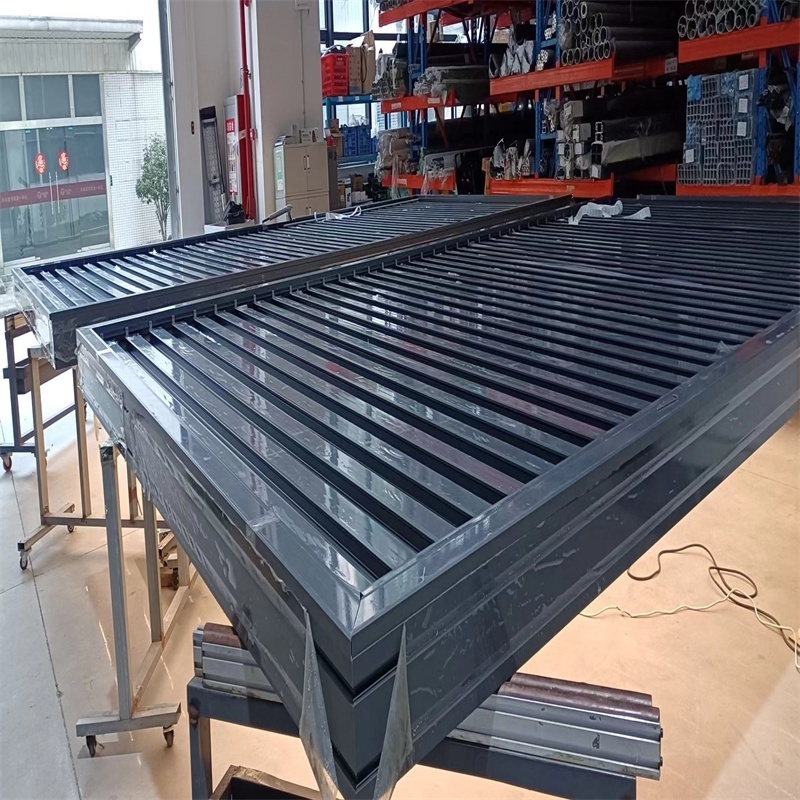 Outdoor Aluminium Canopy Waterproof Louver Opening Roof Cover Motorized Pergola Gazebo