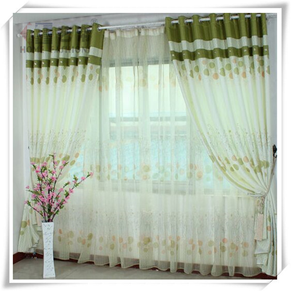 Yilian Hot Sale Arabic Style Luxury Curtains and Drapes for Home Decoration Living Room Woven Floral Bohemian Grommet Bay Window