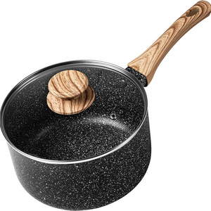 1.5 Quart Saucepan with Lid, Small Nonstick Sauce Pot with Lid, Cooking Sauce Pan with Pour Spout