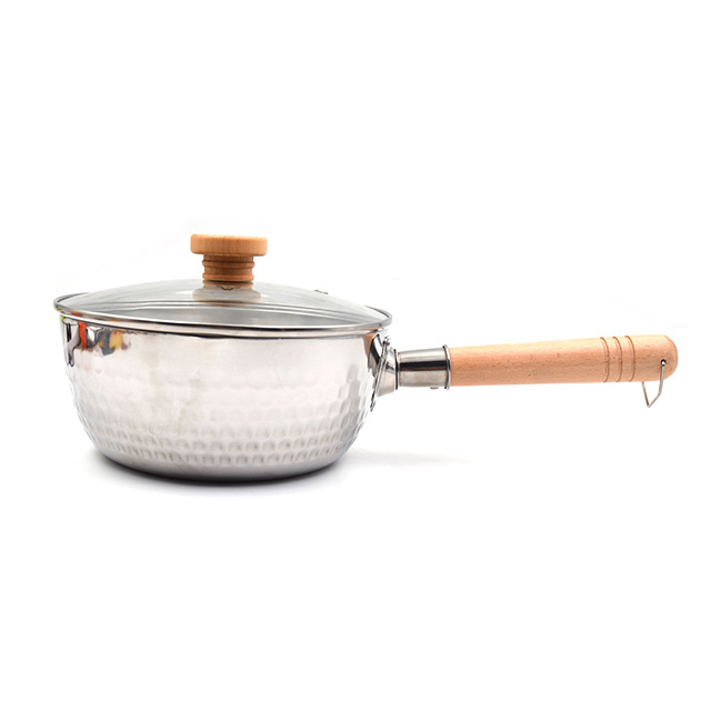 1.7 Quart Stainless Steel Saucepan Milk Sauce Pan with Glass Lid