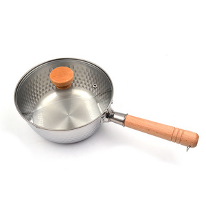 1.7 Quart Stainless Steel Saucepan Milk Sauce Pan with Glass Lid