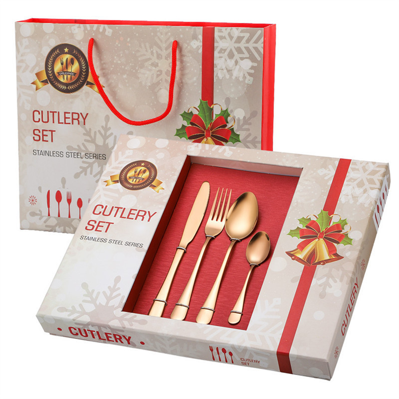 Manufacturer Of Custom EDM Supplier Silverware Flatware Luxury 18 10 24 Pcs Bulk Rose Gold Cutlery Stainless Steel Flatware Set