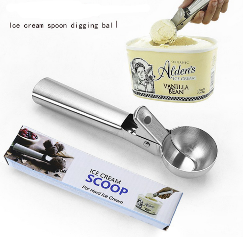 2023 Top Seller Kitchen Accessories Food Grade Stainless Steel scoops Ice cream tools Ice Cream Scoop