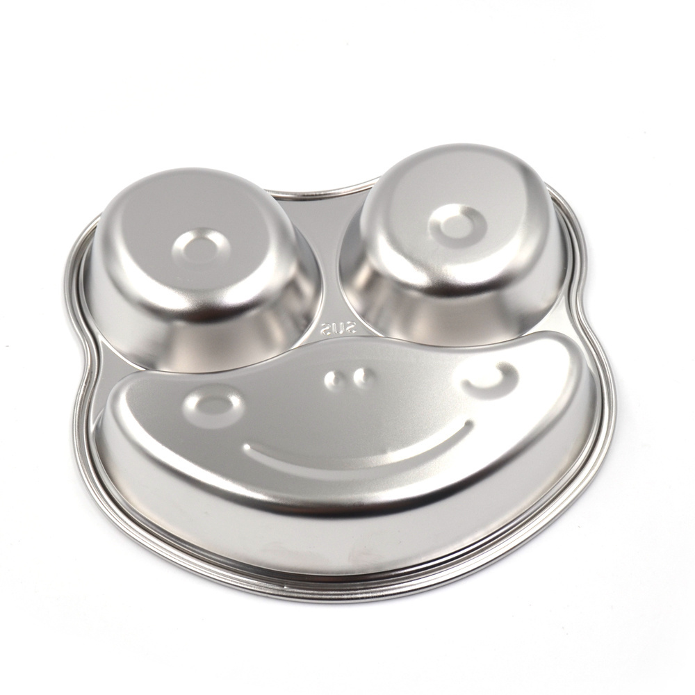 Stainless Steel Frog Shape Plates for Kids