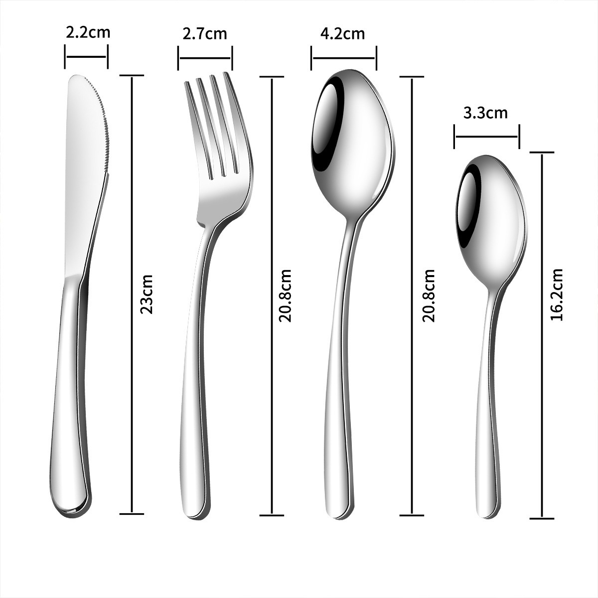 easy use stainless steel 304 soup spoon