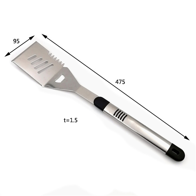 Stainless Steel Camping Outdoor BBQ Tools Set spatula fork tongs knife brush skewers Barbecue Grilling Utensil