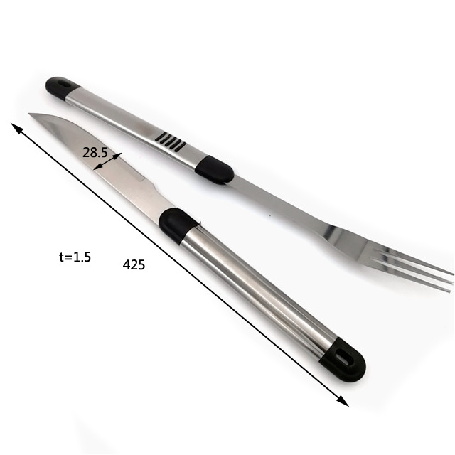 Stainless Steel Camping Outdoor BBQ Tools Set spatula fork tongs knife brush skewers Barbecue Grilling Utensil