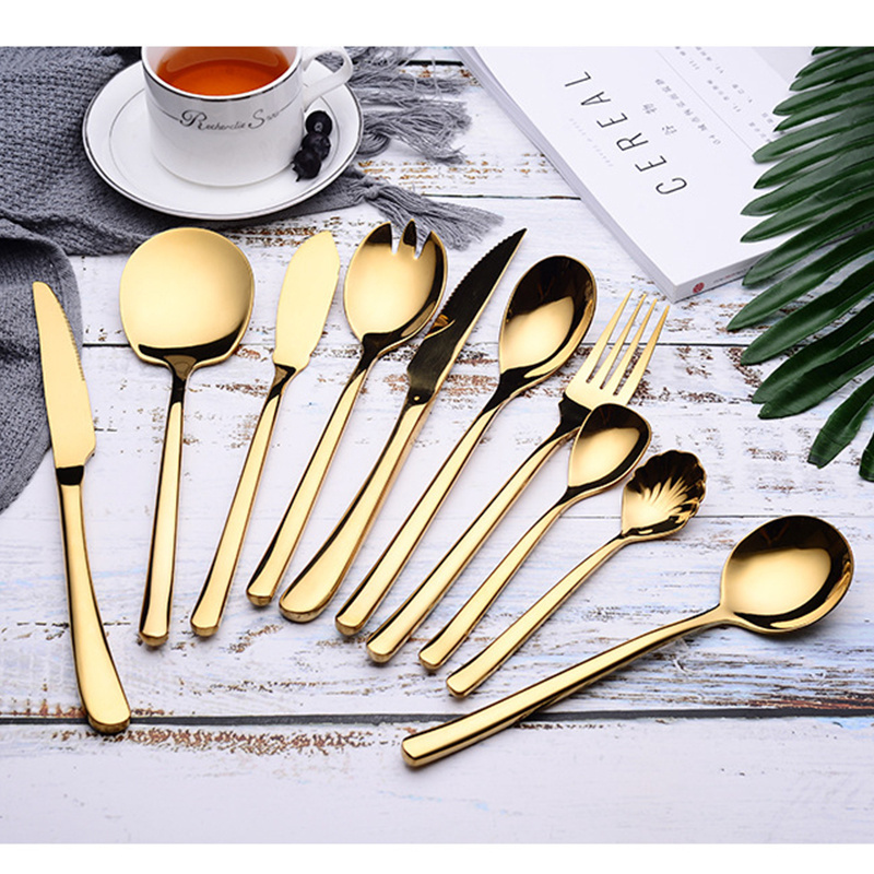 wholesale gold flatware stainless steel spoon fork shanghai stainless steel black flatware flatware stainless steel rack