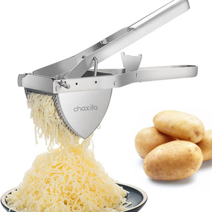 Potato Ricer and Masher Stainless Steel Heavy Duty Commercial Baby Food Strainer, Business Fruit Masher and Food Press