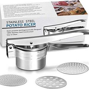 Ricer For Mashed Potatoes,Spaetzle Maker With 3 Interchangeable Discs, Potato Ricer Stainless Steel