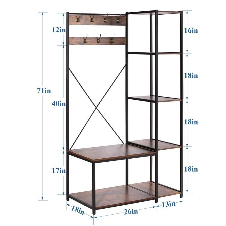 wide hall tree antik with storage bench gives you the opportunity  into something unique and special wooden coat rack