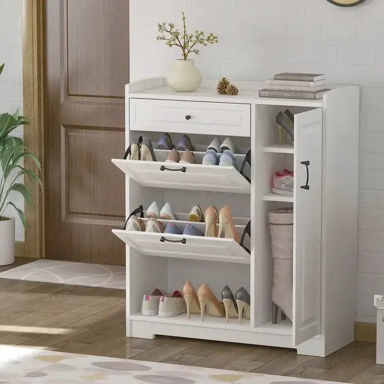 Modern high-capacity household shoe rack excellent storage solution 20 Pair Shoe Storage Cabinet