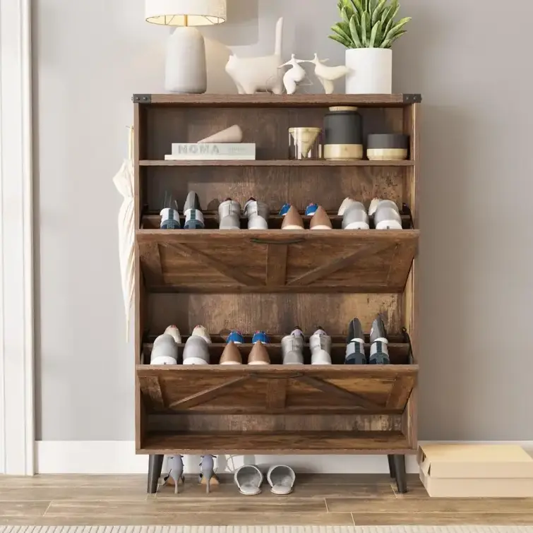 16 Pair Shoe Storage Cabinet High Quality & Sturdy Construction slim ...
