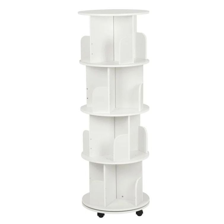 Wholesale Round Space Saving Corner Revolving Spinning Bookcase Rotating  bookshelf