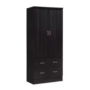 MDF wooden Wardrobe Armoire Perfect for any room with a cramped closet  two drawers