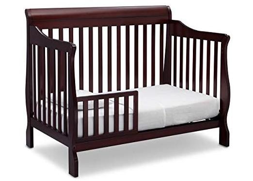 Children 4-in-1 Convertible Baby Crib, Espresso baby cradle swing crib