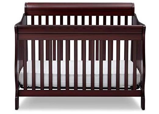 Children 4-in-1 Convertible Baby Crib, Espresso baby cradle swing crib