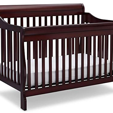 Children 4-in-1 Convertible Baby Crib, Espresso baby cradle swing crib