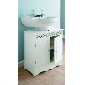 Classic Bathroom Vanities  Cabinets White,Carve Under Sink Cabinet