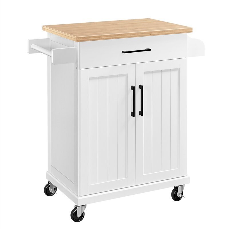 Bamboo kitchen island cart trolley cabinet modern and fashionable furniture for any house kitchen cart