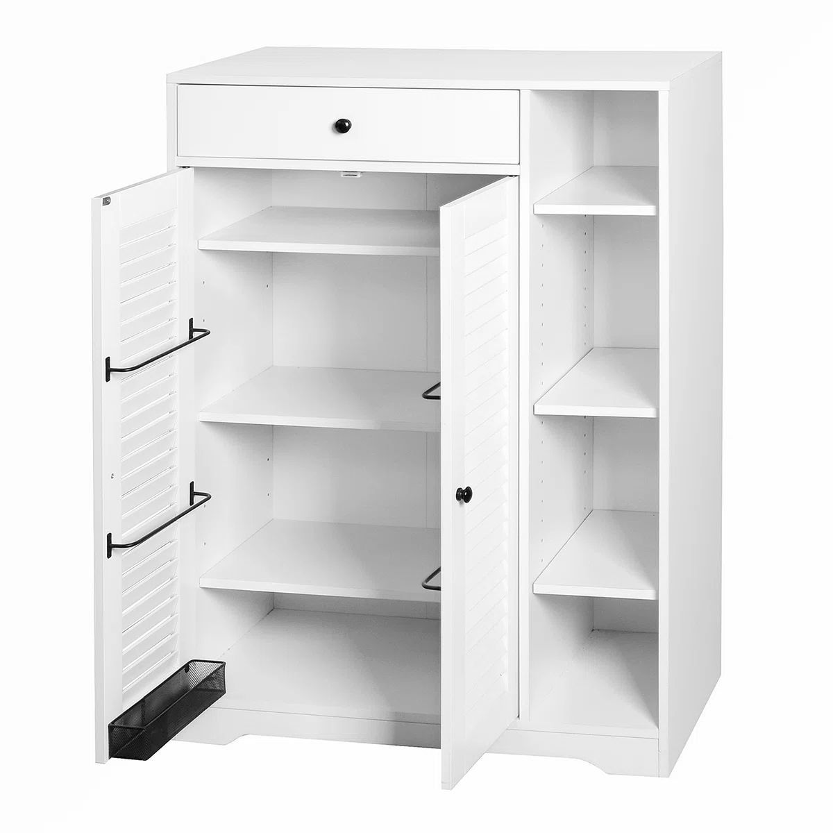 Wholesale 4 Layer Shoe Storage Cabinet Footwear Rack Stand Organiser Adjustable Shelves White