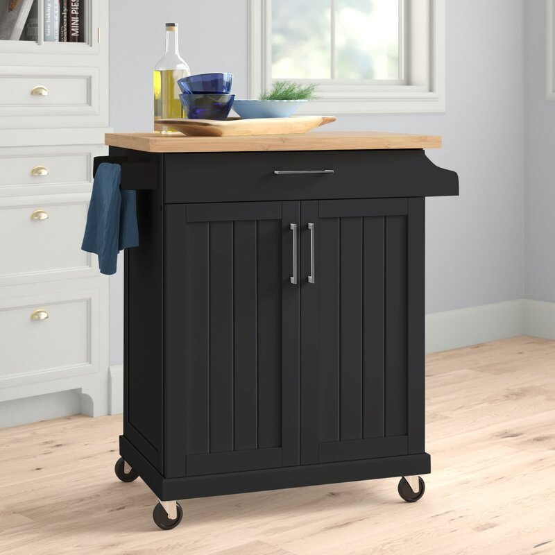 Bamboo kitchen island cart trolley cabinet modern and fashionable furniture for any house kitchen cart