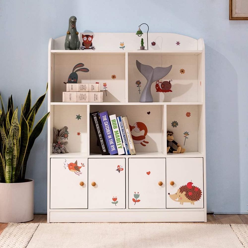 kids Toy cabinet Children's storage organizer cabinet chest box unit Bookcases Displaying Books