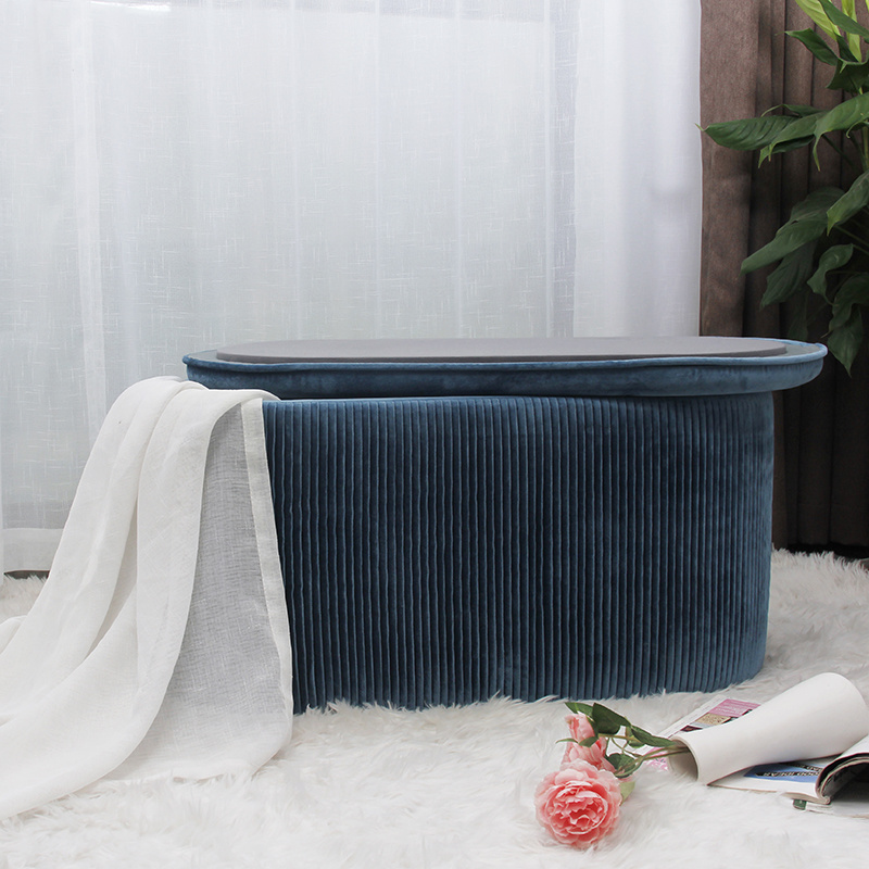 nordic style bench factory wholesale modern home bedroom storage velvet ottoman box bench seating