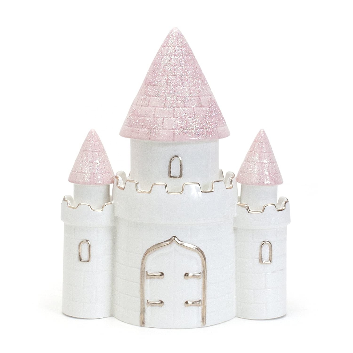 Ceramic Princess Castle Piggy Bank for Girls Large-Capacity Piggy Bank Savings Jar Cute Retro Home Decor Gift Rubber Piggy Bank