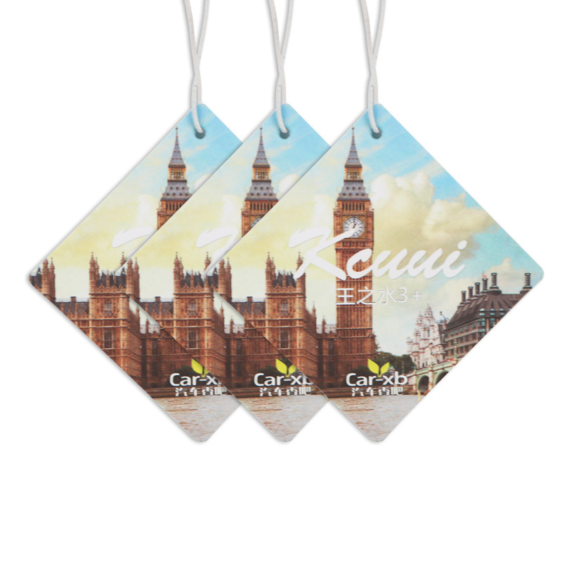 air freshener car cardboard  custom design hanging air freshener  OEM