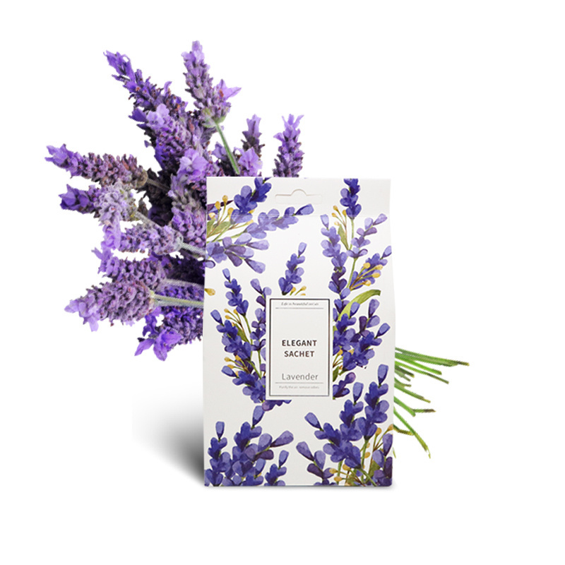 Lavender Sachets for Drawers and Closets, Color with Fresh and Elegant Lavender Aroma, Dried Lavender Flower Sachets