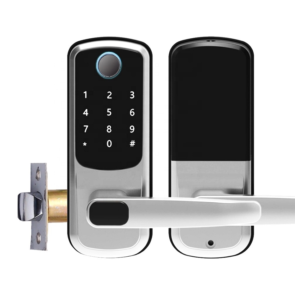 office digital password ttlock smart locks fingerprint wooden door usa home decor smart fingerprint smart latch lock