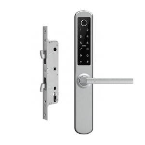 Waterproof TTLock APP remote unlock smart slide door digital keyless electric sliding glass door lock