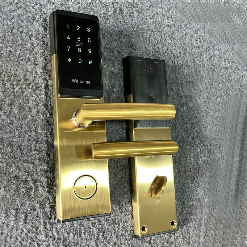 smart hotel manage system rfid door lock stainless steel airbnb wireless temporary password tthotel smart locks