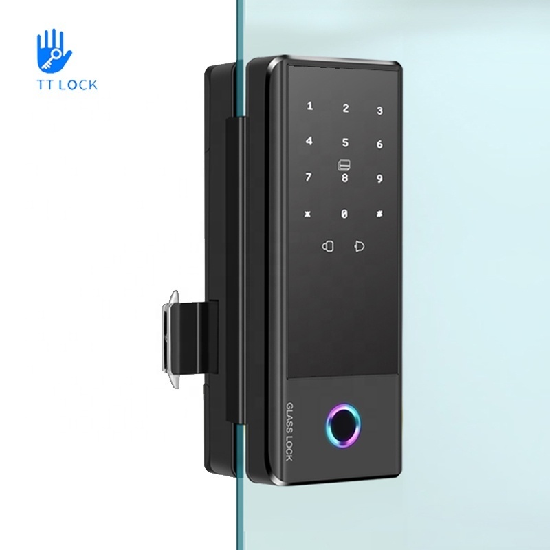 ttlock security lock for a glass door safe home office wireless aluminum glass sliding door lock