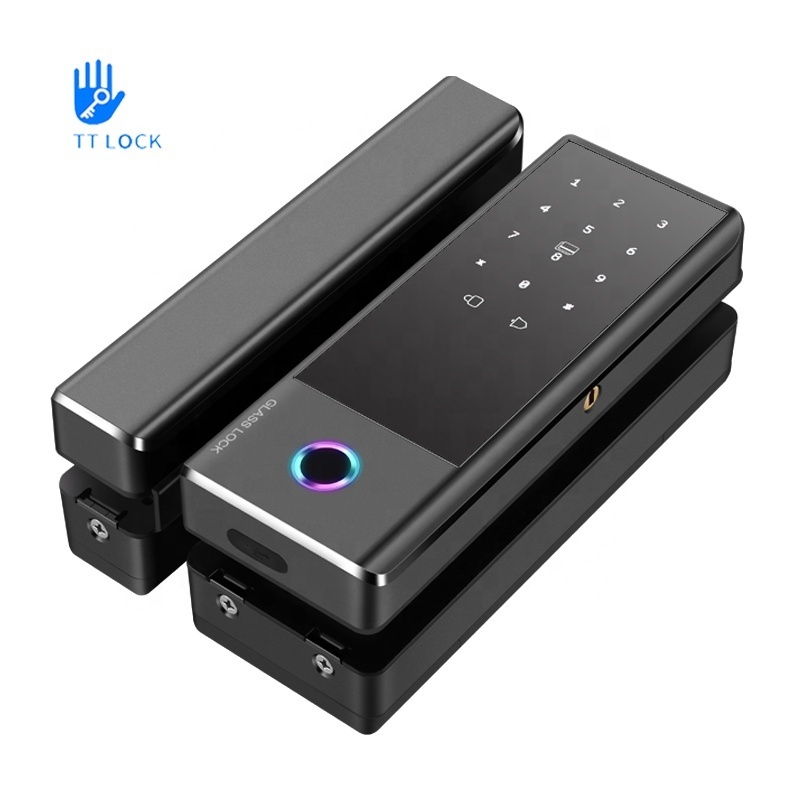 ttlock security lock for a glass door safe home office wireless aluminum glass sliding door lock