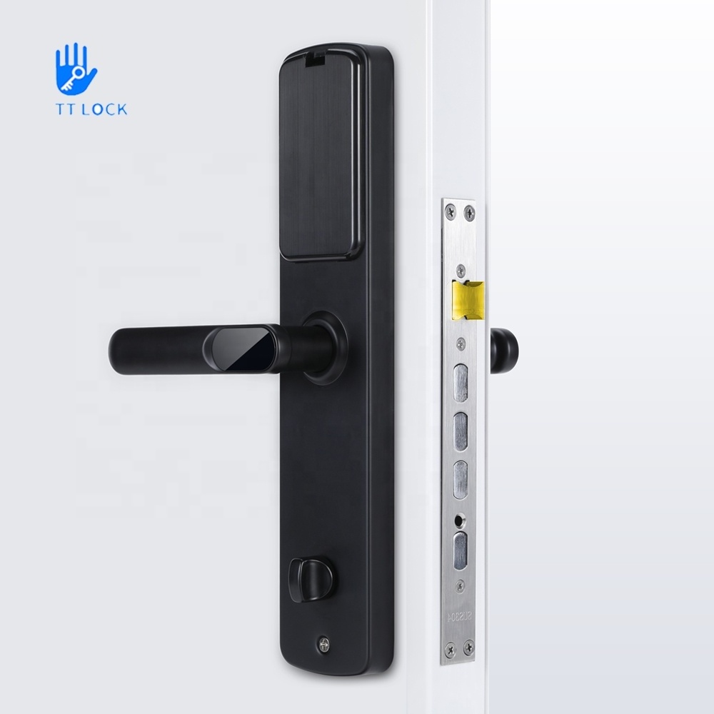 ttlock safety 6068 mortise keyless smart home door lock password fingerprint digital handle smart locks