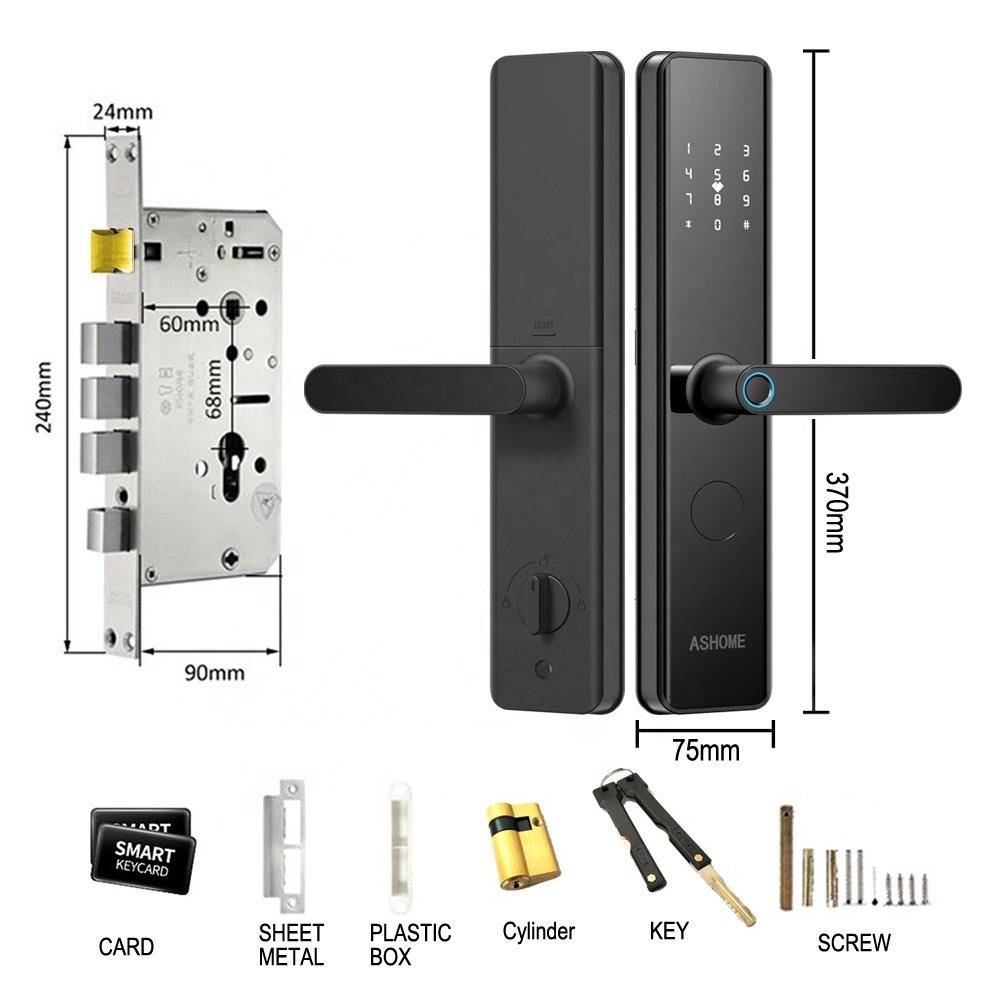 ttlock smart lock home safety electron intelligence apartment code card security smart system door lock