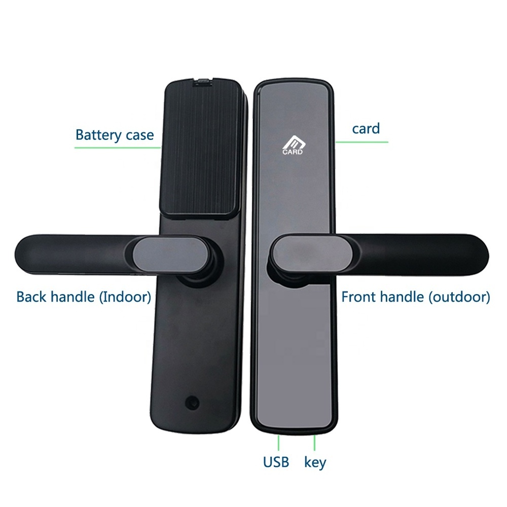 smart hotel manage system rfid door lock 4585 mortise apartment airbnb security wireless card hotel lock