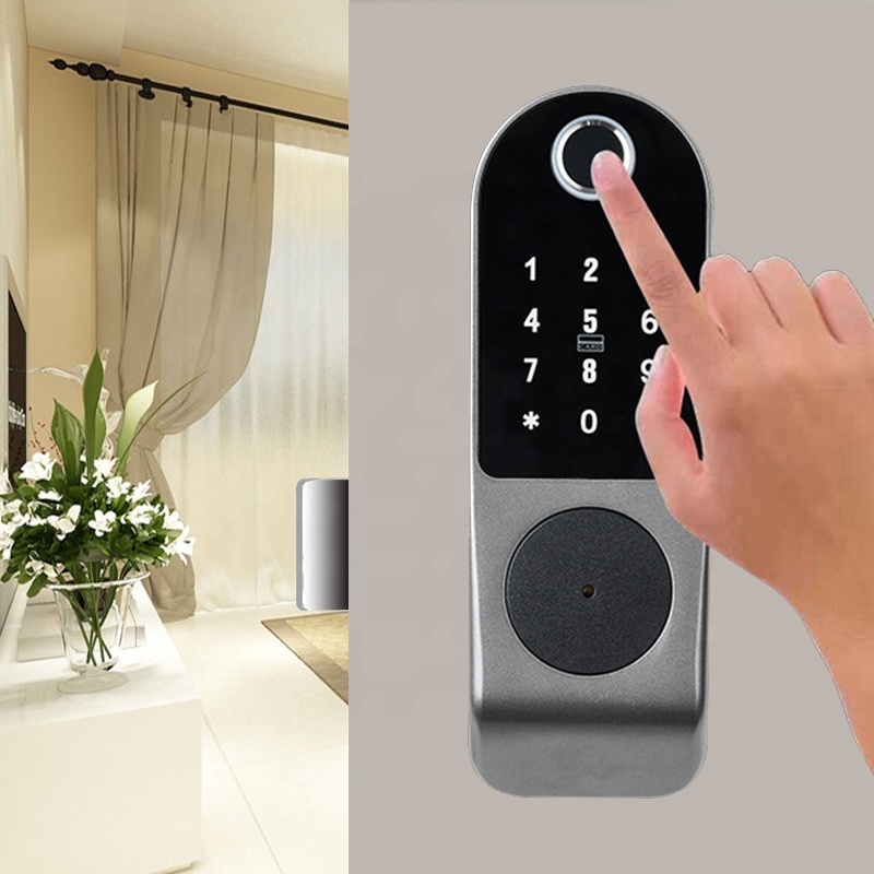 smart remote control door lock deadbolt phone app remote control digital fingerprint deadbolt door lock